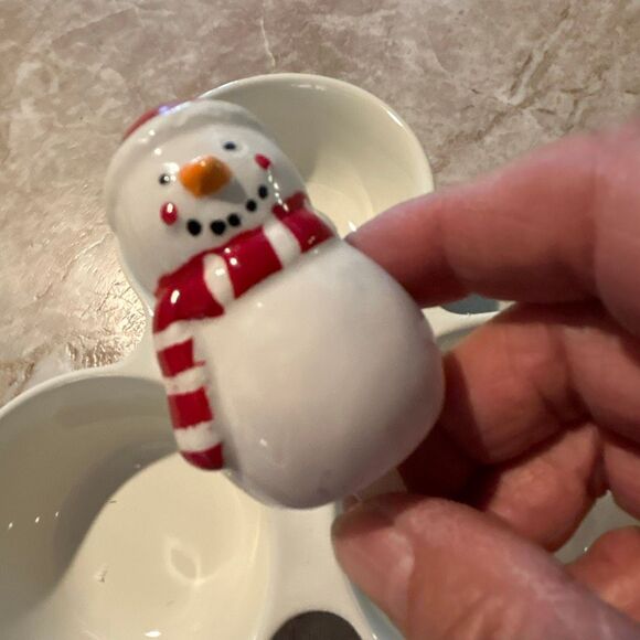 Faux NORA FLEMING Snowman Plate Decoration - Picture 1 of 1